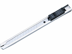 tapétavágó kés; 9mm, INOX fémházas, Auto-lock, pótpenge: 9122 (5db)