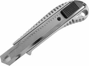 tapétavágó kés 18mm aluházas bliszteren ; pótpenge: 9123A (10db) 9134 (horgas törhető-5db)