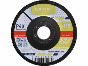 Lamellás csiszolóacél korund (Alumínium-oxid), P40, 115mm