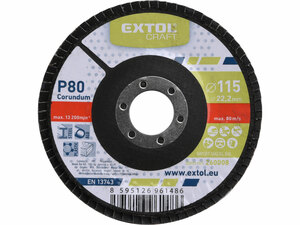 Lamellás csiszolóacél korund (Alumínium-oxid), P80, 115mm