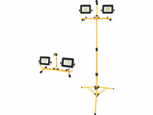 LED reflektor, 2×2700 Lm, 180cm-es állvánnyal