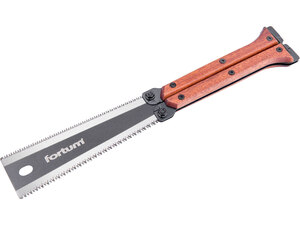 Fafűrész, összecsukható, teljes/penge hossz: 300/140 mm, teflon bevonatú penge SK5 acélból, kétoldalas