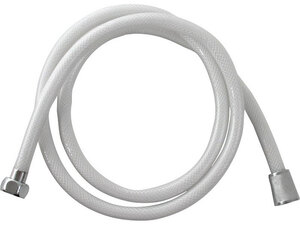 Zuhanytömlő, fehér, PVC; 1,5m