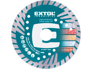 Gyémántvágó, ipari korong,TURBO,gyors vágás; 125×22,2mm, száraz és vizes vágásra