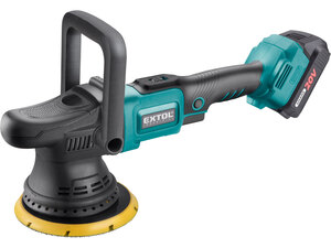Akkus excenteres polírozógép, Share20V, 20V, Li-ion, szénkefe nélküli motor, 1db akku, 1db töltő, 2000 mAh, 150 mm