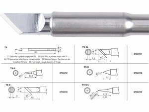 Forrasztócsúcs T9-KL a forrasztó pákához