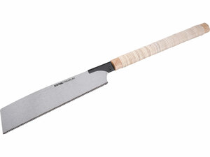 Japán húzófűrész, egyenes rattan nyél, teljes/penge hossz: 610/248 mm, sűrű fogazás T15