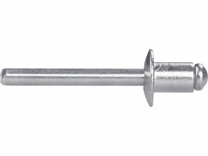 Popszegecs klt. alu, 250 db, méret: 6,4×8 mm