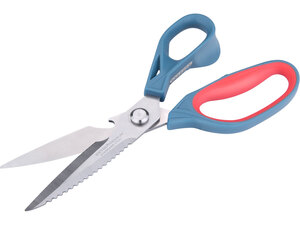 Olló, univerzális, 250 mm, rozsdamentes acél, 2 komponensű nyél