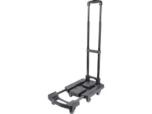 Kézikocsi, összecsukható, max.teherbírás:100kg, 6 db kerék