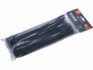 Kábelkötegelő fekete, 200x3,6mm, 100db, nylon