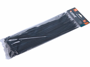 Kábelkötegelő fekete, 300x4,8mm, 100db, nylon