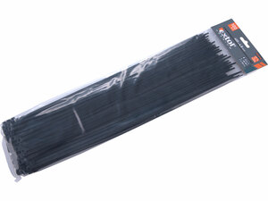 Kábelkötegelő fekete, 400x4,8mm, 100db, nylon