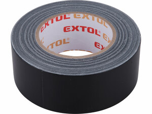 Ragasztószalag textiles, fekete, 50mm×50m (hobby szalag / duckt tape)