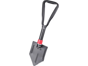 Túraásó, összecsukható; kapa funkcióval, hossz: 57 cm, szélesség: 15 cm