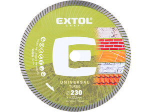 Gyémántvágó TURBO; 230×2,7×22,2mm, max.6.600 ford/perc