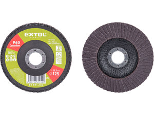 Lamellás csiszoló acél, Alu, műa. és fa munkadarabok csiszolására, 125×22mm; P60, kúpos, max.:12.200 ford./perc, EN13743