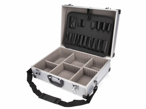 Szerszámtáska (koffer) alumínium; 460×330×155 mm