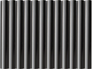 Ragasztóstift klt., fekete színű; 12db, 100×11mm