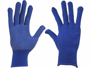 Poliészter kesztyű PVC tenyérbéléssel, méret 10"
