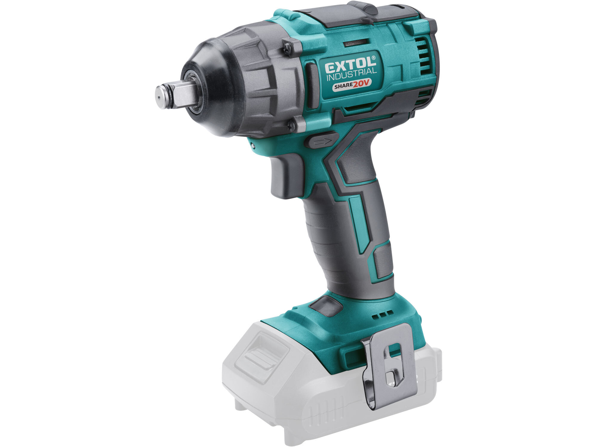 Akkus ütvecsavarozó, Share20V, 1/2" négyszög, Li-ion; ford.: 2.200 1/min, 250 Nm, AKKU és TÖLTŐ NÉLKÜL