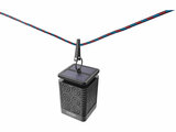 Éjszakai, kerti LED lámpa, láng hatású, napelem+szenzor, Ni-Mh akku, 600mAh, leszúrható+falra szerelhető, 66cm, IP44