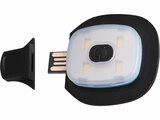 Tartalék homloklámpa sapkához, tölthető, USB