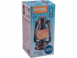 LED viharlámpa ("petróleum" lámpa), dekorációs, fehér+láng hatású sárga fényű, elem nélkül