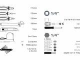 Szerszámkészlet, 35db-os, 1/4“, EXTOL PREMIUM