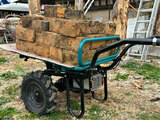 Akkus talicska, sebességváltóval, max.260 kg, 100l, 40V Li-ion, 6Ah