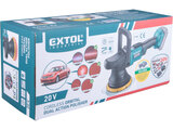 Akkus excenteres polírozógép, Share20V, 20V, Li-ion, szénkefe nélküli motor, 1db akku, 1db töltő, 2000 mAh, 150 mm