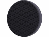 Polírkorong, finiselő, gyémánt mintájú vágott, T10, fekete, ⌀180x35mm, tépőzáras ⌀150mm