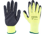 Kötött kesztyű nylon, varrat nélküli, méret  11` latexbe mártott teny. és ujjhegy