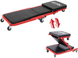 2-funkciós szerelőszék, és autó-aláfekvő ágy, gurulós, max.: 150 kg