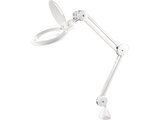 Nagyító LED lámpa, asztali, Fehér, 10 W, 81 LED, 1000 Lm, 5× nagyítás; mechanikusan állítható rögzítés