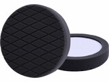 Polírkorong, finiselő, gyémánt mintájú vágott, T10, fekete, ⌀180x35mm, tépőzáras ⌀150mm