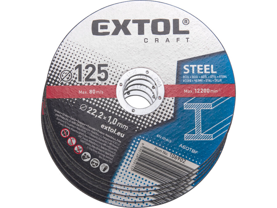 Vágókorong fémhez, 5db, 125x1,0x22,2mm