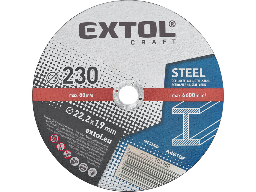 Vágókorong fémhez, 5db, 230x1,9x22,2mm