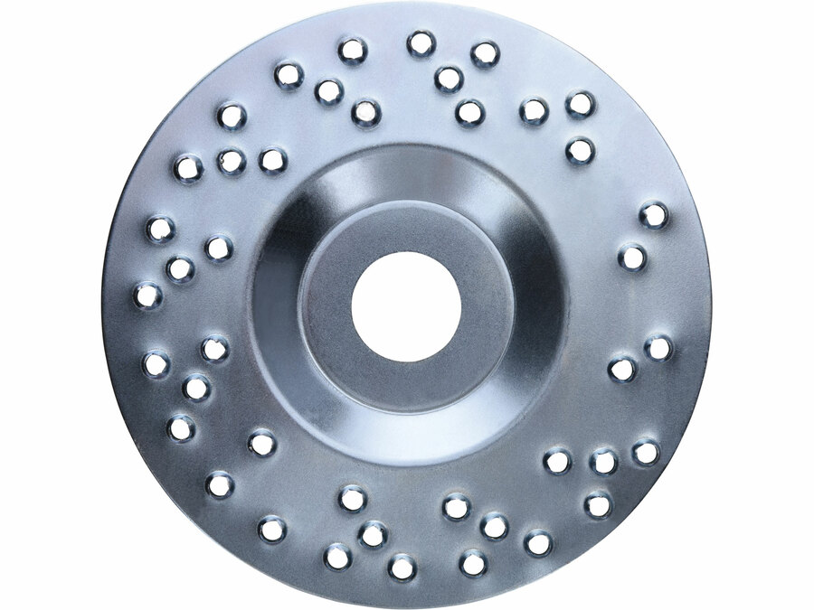 Faforgácsoló korong; max 12200 ford/perc, sarokcsiszolóhoz, fém, 125×22,2mm, fa csiszolásához, szakaszos használat