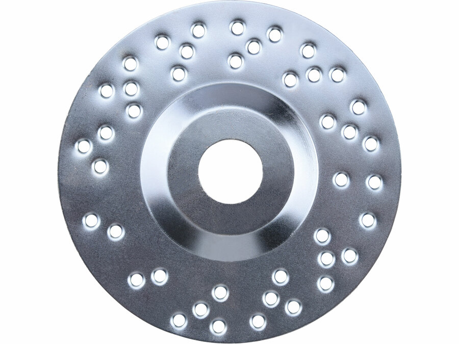 Faforgácsoló korong; max 12200 ford/perc, sarokcsiszolóhoz, fém, 125×22,2mm, fa csiszolásához, szakaszos használat
