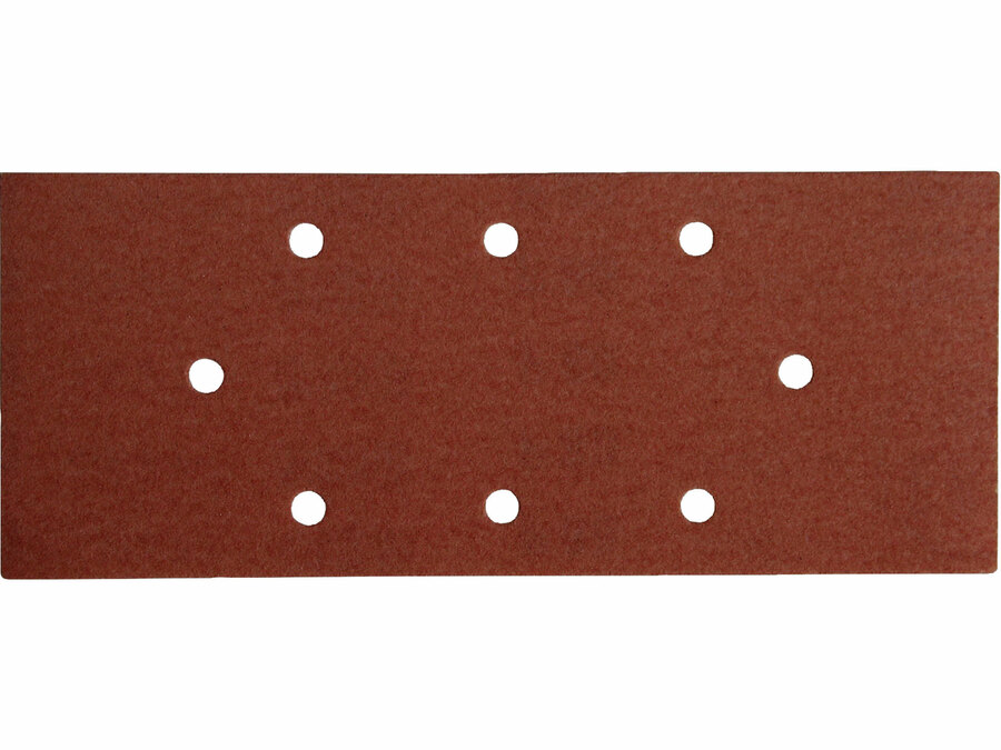 Csiszolópapír, lyukas klt. 10db, 93×230 mm, 8 db lyukkal, P60, 407114, 407115-höz