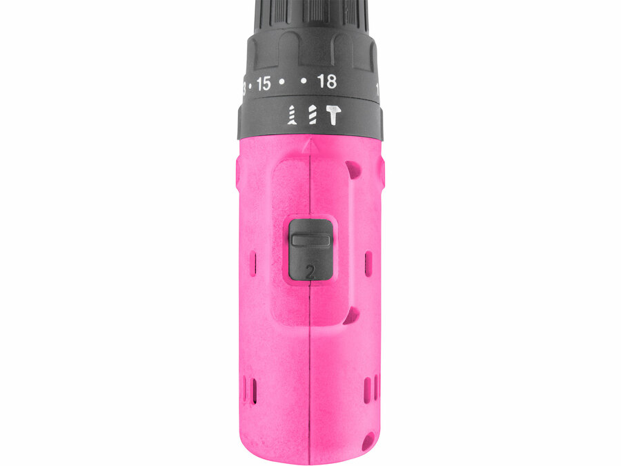 Akkus ütvefúró, 12V, Li-ion, Extol Lady, 1db 2000 mAh akku+szerszám klt.
