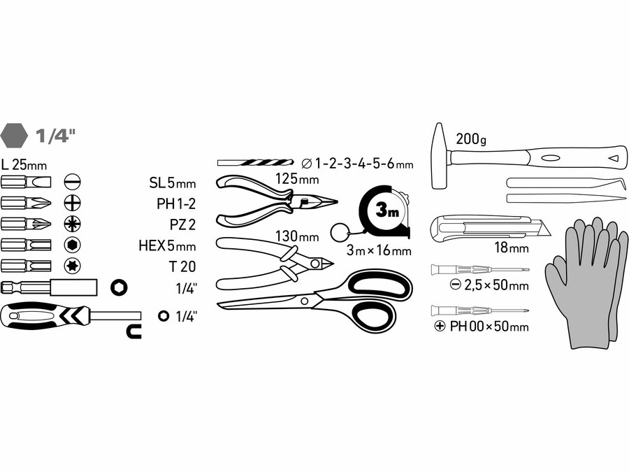 Akkus ütvefúró, rózsaszín, 12V Li-ion, 2000mAh, szerszámtáskában, 27 db-os készlet