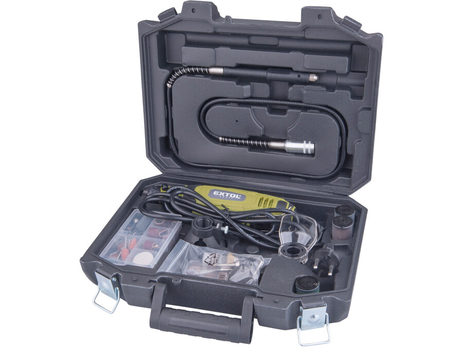 Mini köszörű és fúrógép klt., 135W