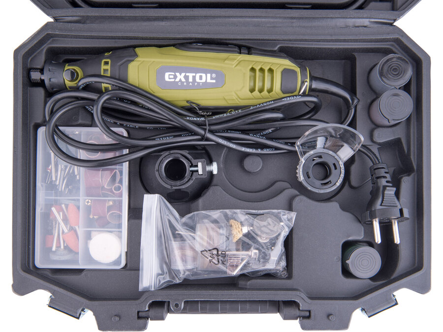 Mini köszörű és fúrógép klt., 135W