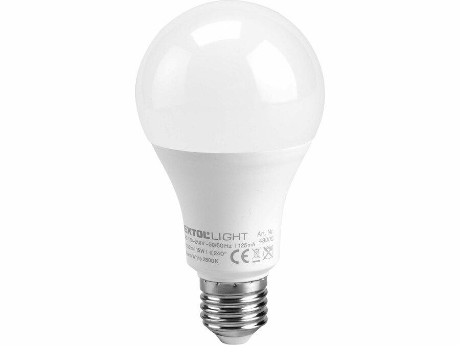 LED-es villanykörte, 15W, 1350lm, E27, meleg fehér