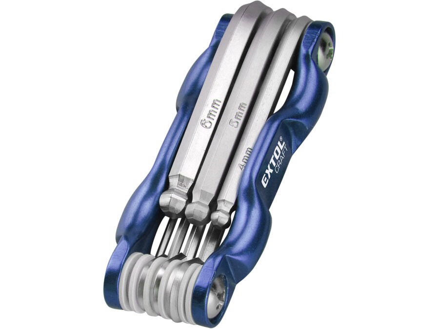 Imbuszkulcs, 7db-os készlet, 1,5-6mm