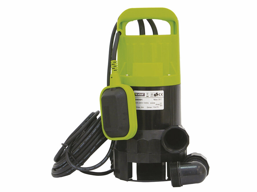 Szennyvíz búvárszivattyú, úszókapcsolóval, 550W