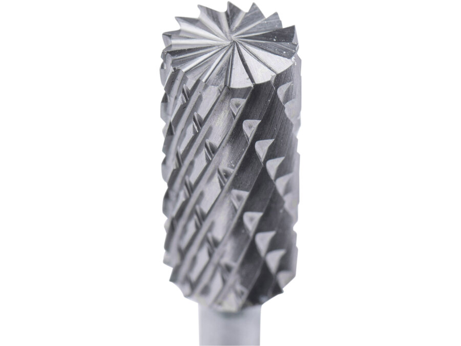 Mini keményfém turbómaró (rotormaró), hengeres, átmérő 6×13mm/szár 3mm, keresztfogazás