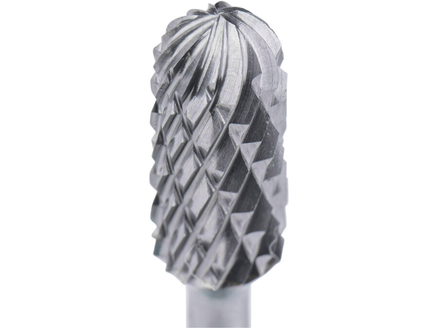 Mini keményfém turbómaró (rotormaró), hengeres, kerek orrú, átmérő 6×13mm/szár 3mm, keresztfogazás